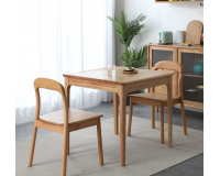 Nordic natural solid oak Square Dining Table